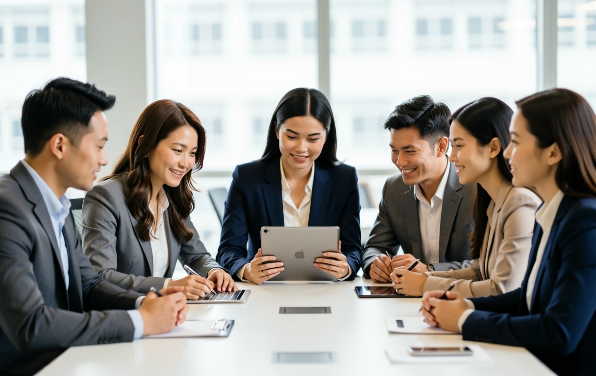 The analytical team at work