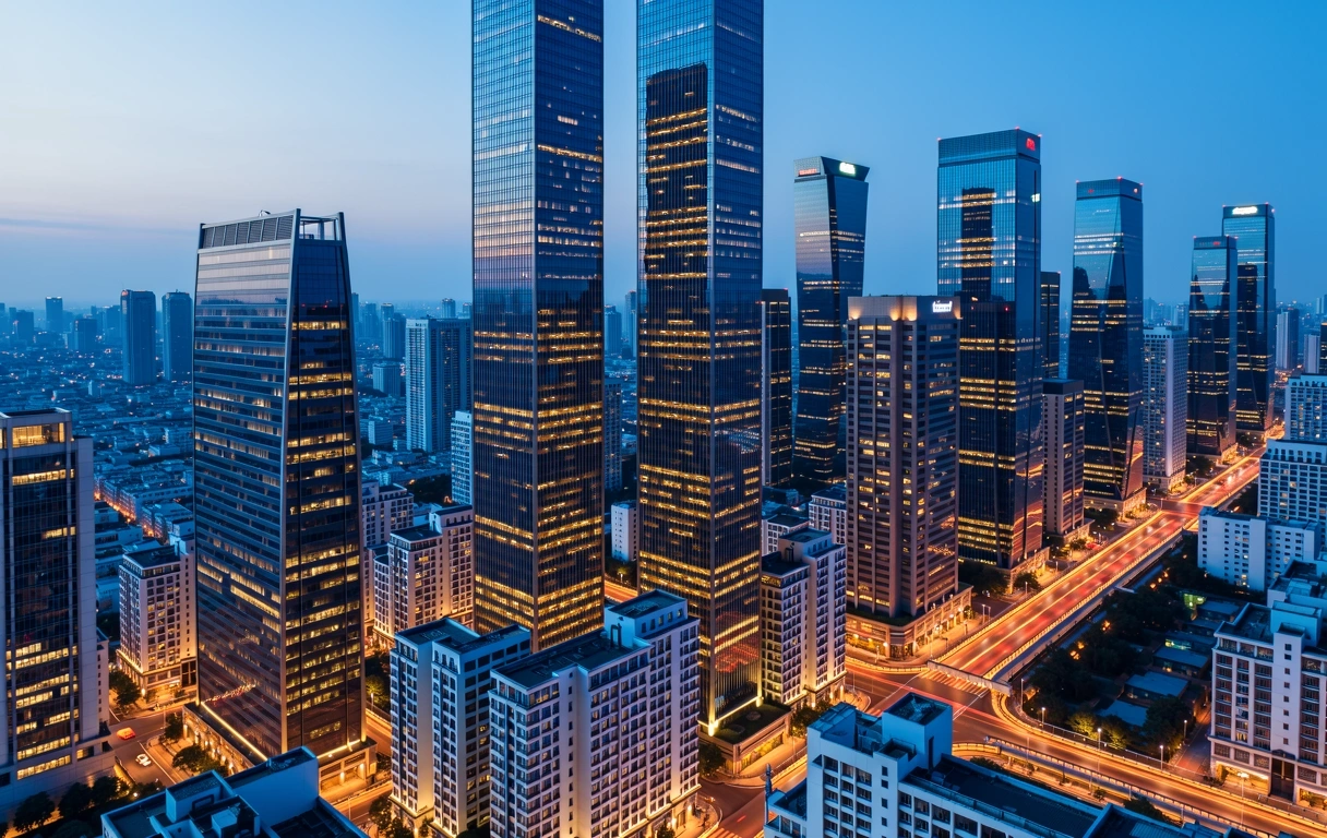 Financial district strategic visualization